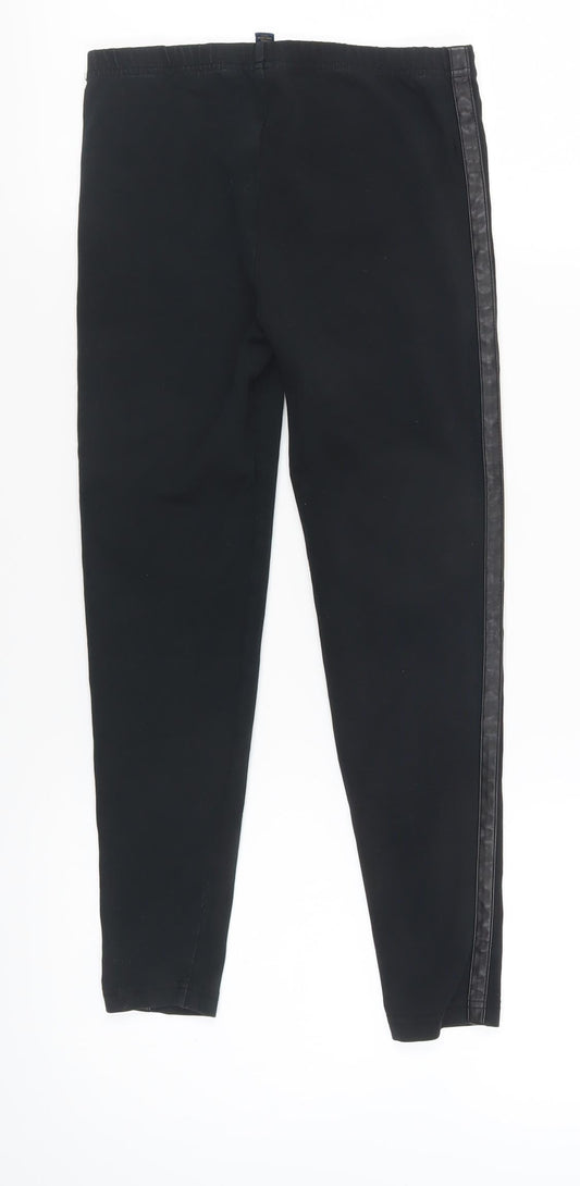 Ralph Lauren Girls Black Leggings L