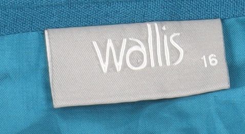 Wallis Women's Blue Pencil Skirt Size 16