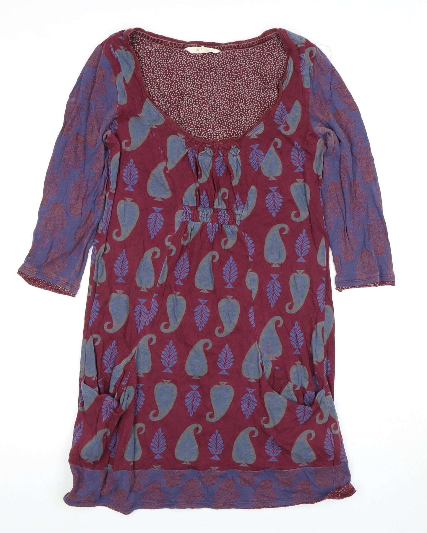 White Stuff Women's Multicoloured Paisley Tunic Blouse Size 8