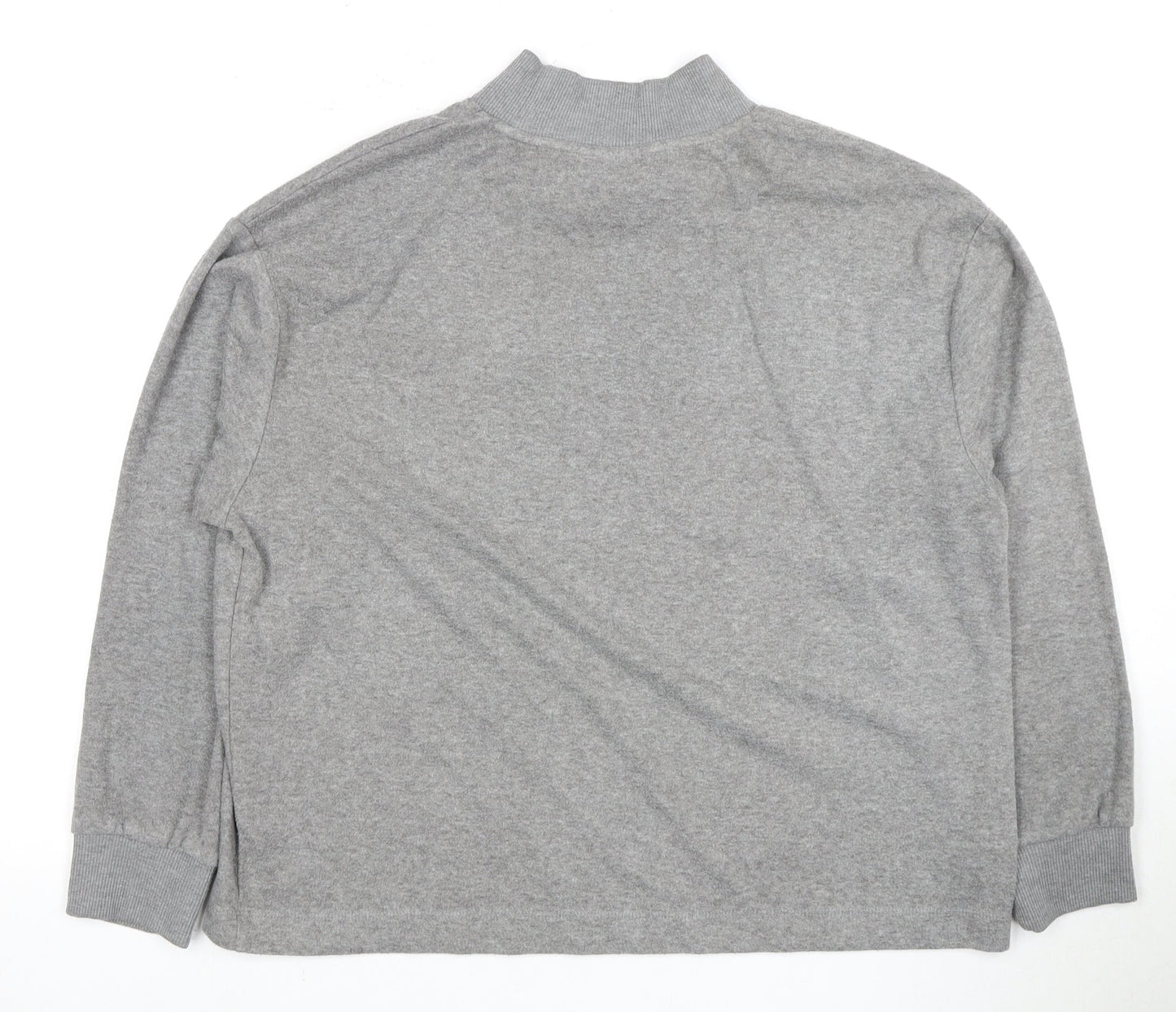 Marks and Spencer Women's Grey Mock Neck Sweatshirt