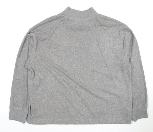 Marks and Spencer Women's Grey Mock Neck Sweatshirt