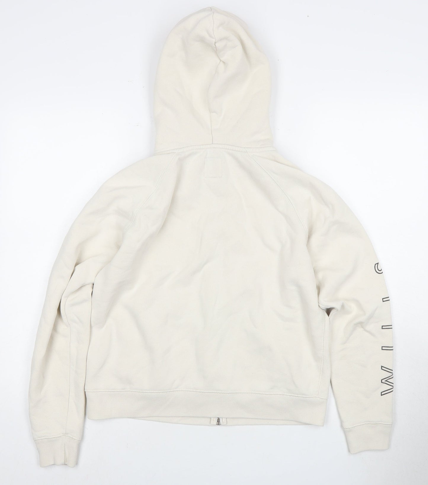 Womens UK 12 Regular Jack Wills Ivory Full Zip Hoodie