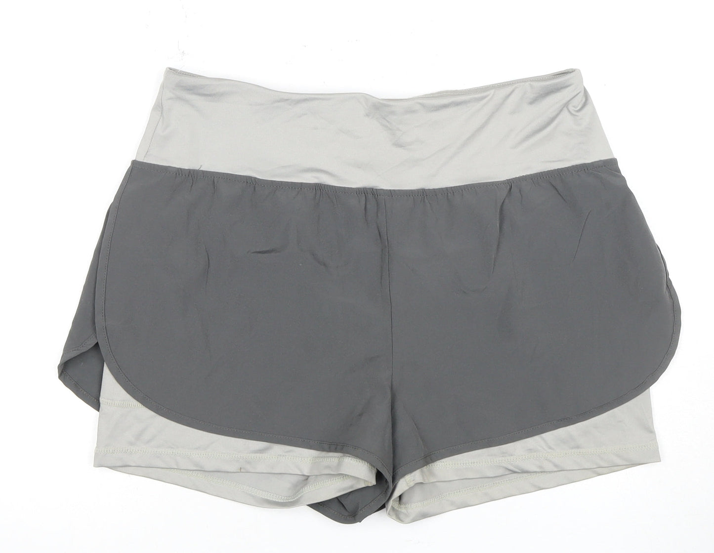 Yidarton Women's Grey Athletic Shorts L