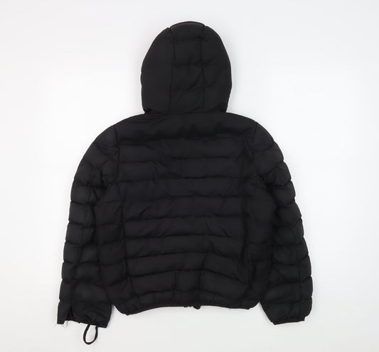 Ruby Tuesday Girls Black Puffer Jacket 9/10 Years