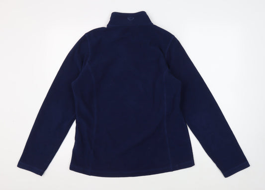 Brasher Women's Blue Fleece 1/4 Zip Sweatshirt Size 14