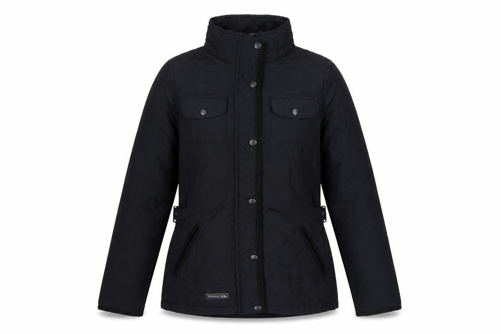 Womens UK Size XS Regular Trespass Black Polyester Jacket