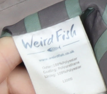 Weird Fish Women's Grey Hooded Jacket Size 8