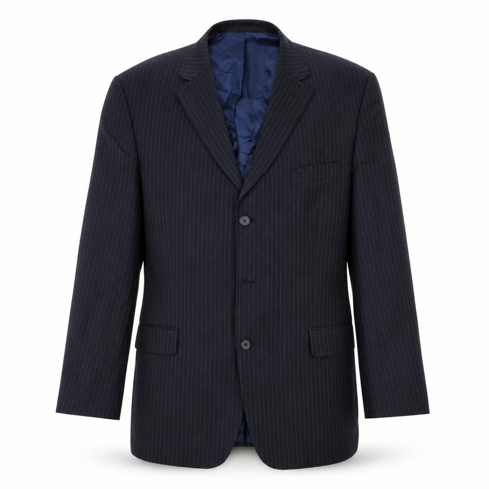 Marks and Spencer Men's Black Striped Suit Jacket 42R