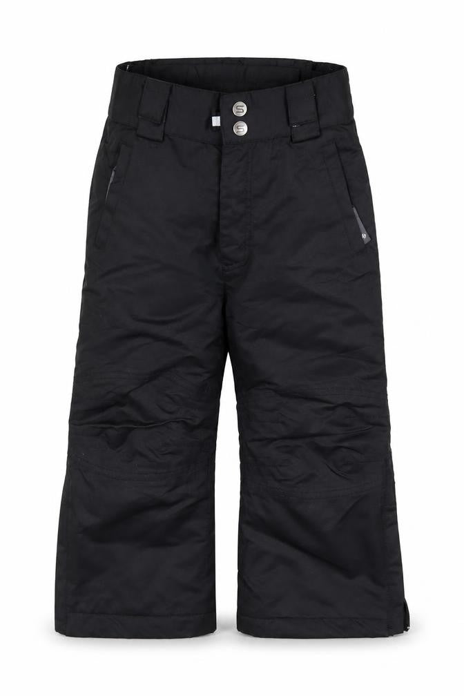 Front view of Surfanic girls’ black snow pants 2-3 years skiing trousers