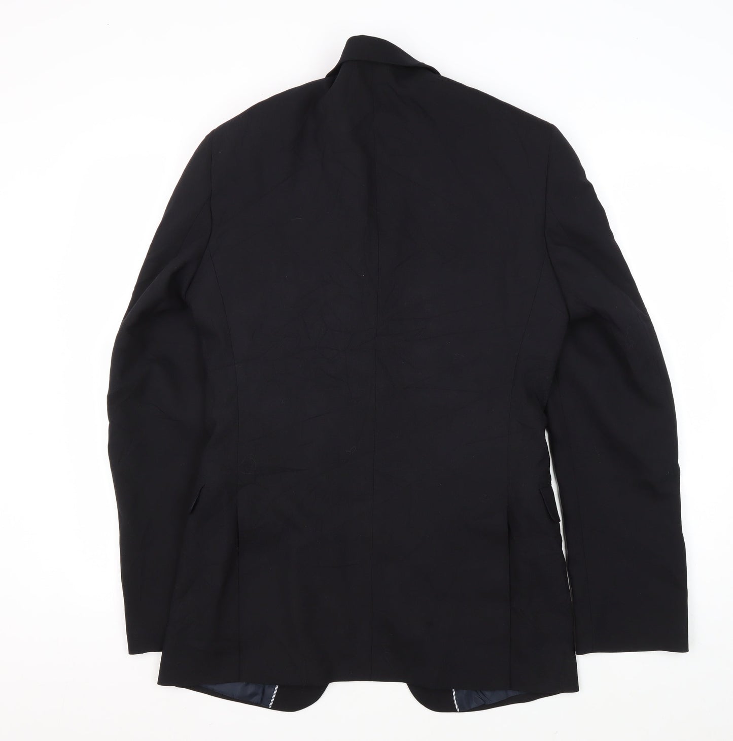 Marks and Spencer Men's Black Wool Blazer, 36 Long