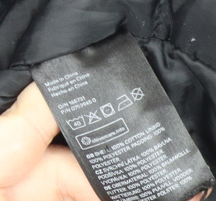 H&M Women's Black Parka Jacket Size 12