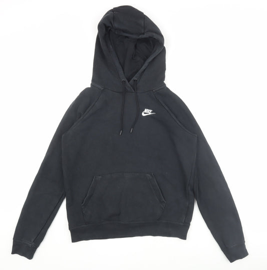 Nike Men's Black XS Pullover Hoodie, Logo Accents