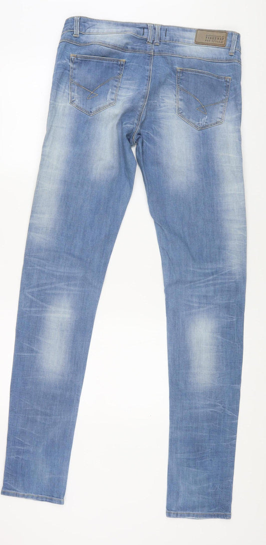 Firetrap Women's Blue Skinny Jeans Size 14 Regular