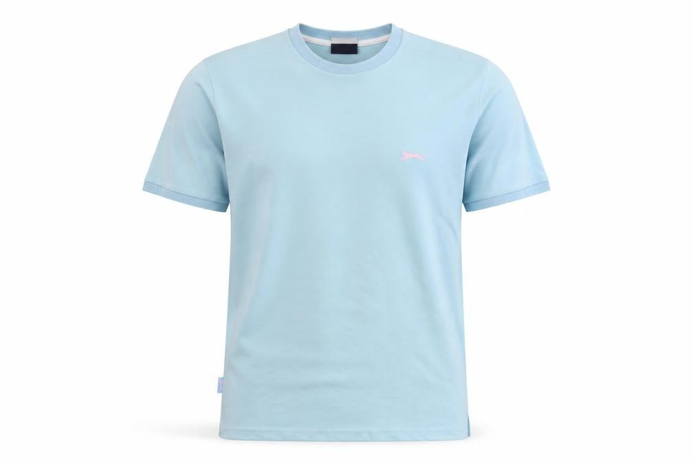 Mens UK Size S Slazenger Blue  Polyester Blend T-Shirt
