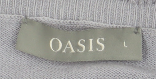 Oasis Women's Grey Pullover Jumper Size L