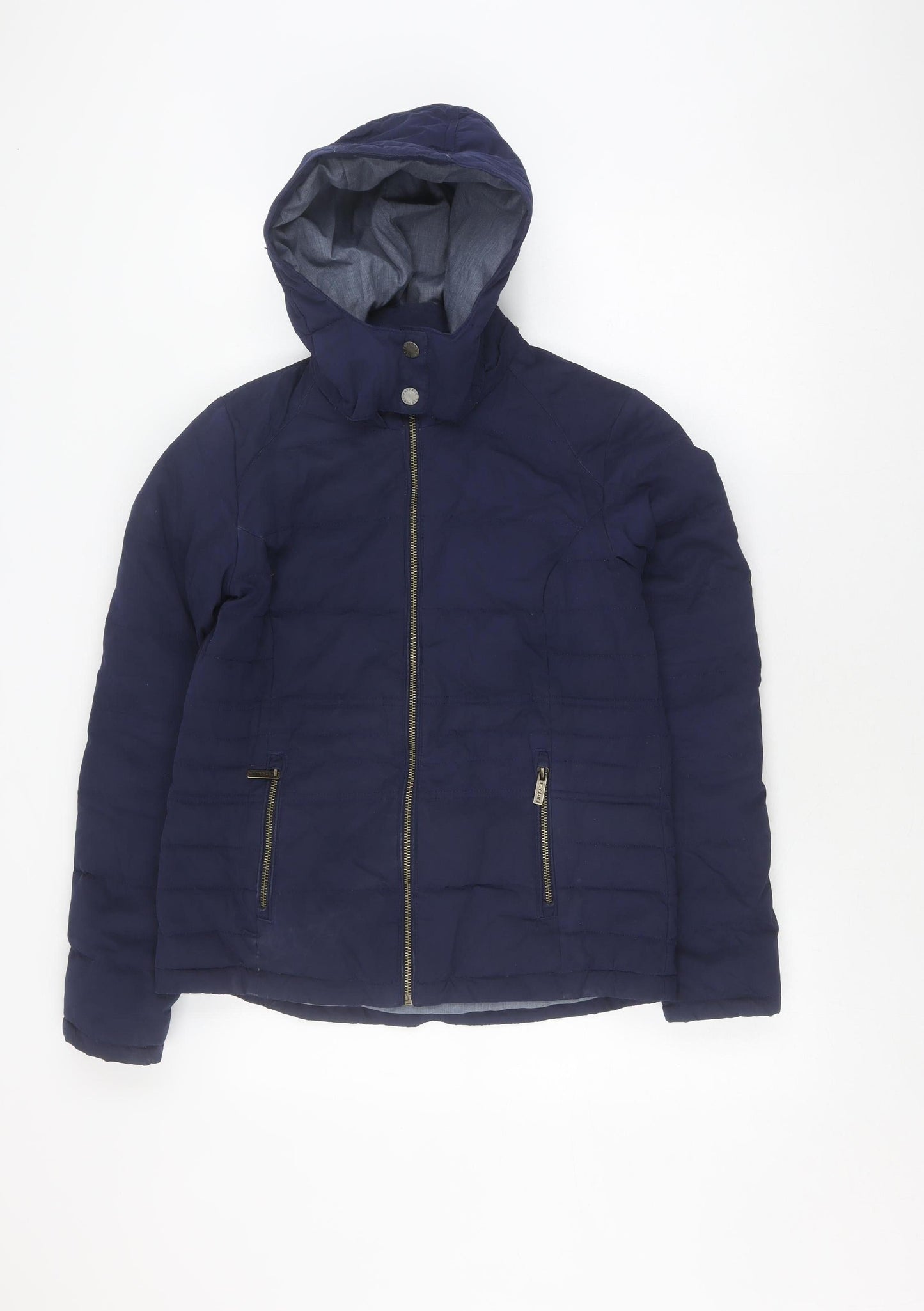 FatFace Women's Blue Puffer Jacket Size 10 Hooded