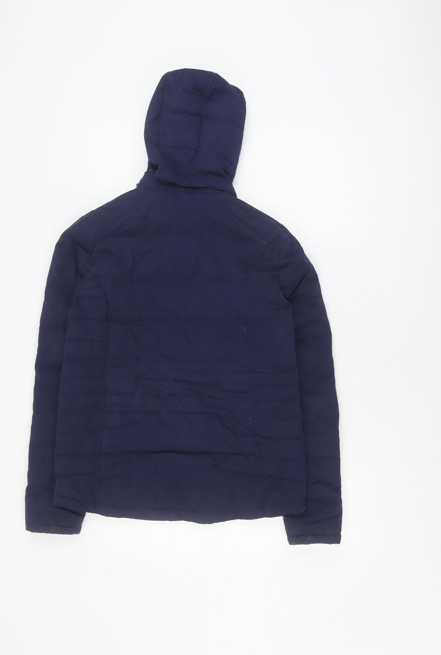 FatFace Women's Blue Puffer Jacket Size 10 Hooded