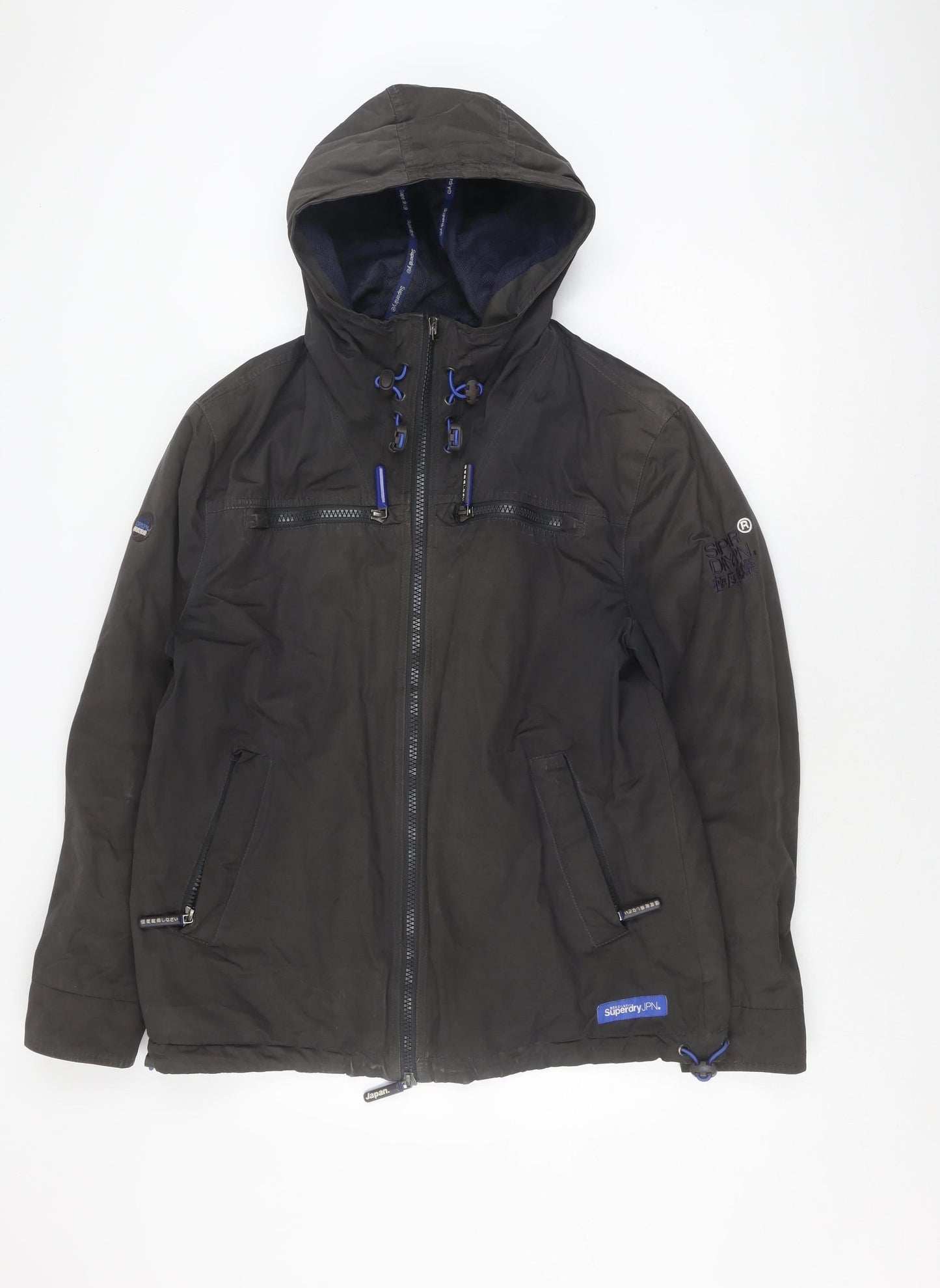 Superdry Men's Black XL Basic Jacket Hooded