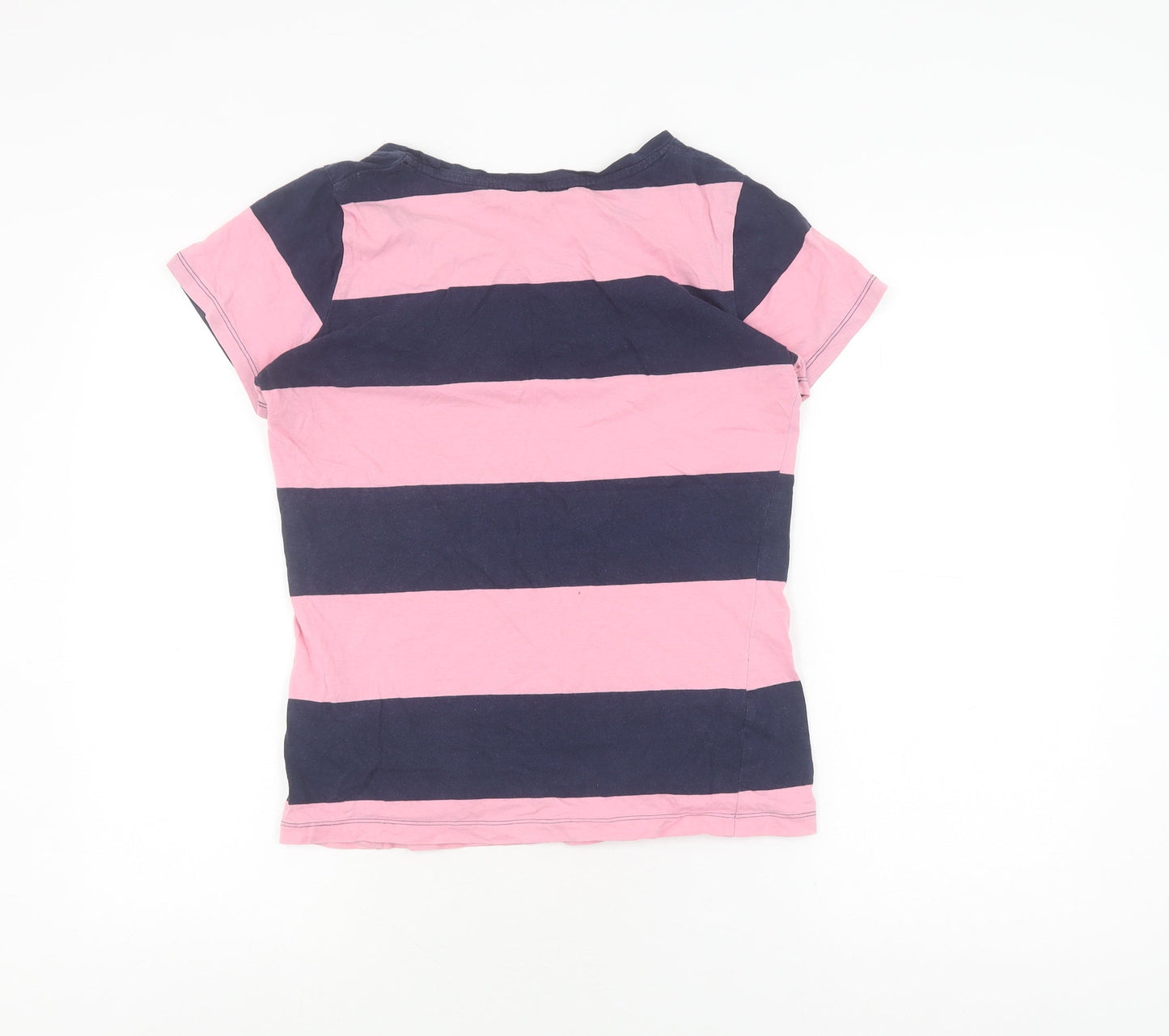SoulCal & Co Women's Pink Striped T-Shirt, Size 12