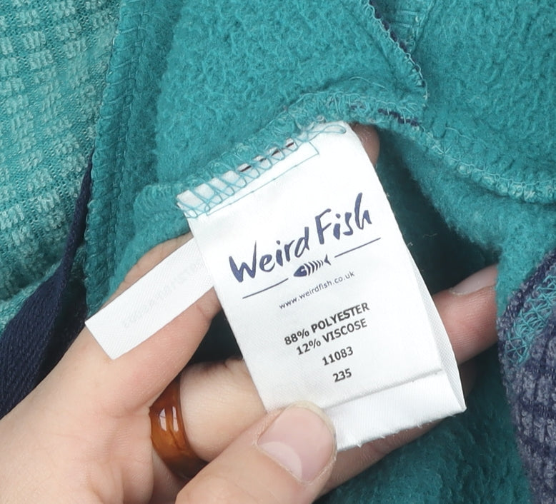Weird Fish Women's Blue 12 Check Sweatshirt