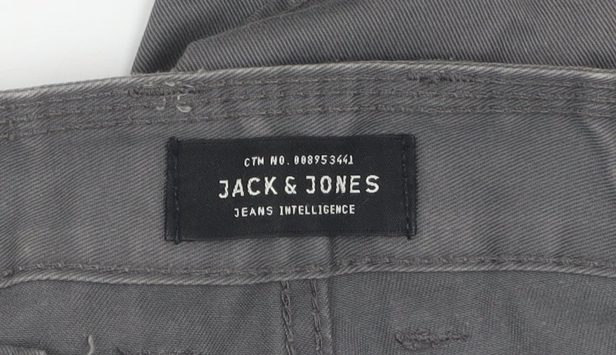 Jack & Jones Men's Grey Chino Trousers, Size 36