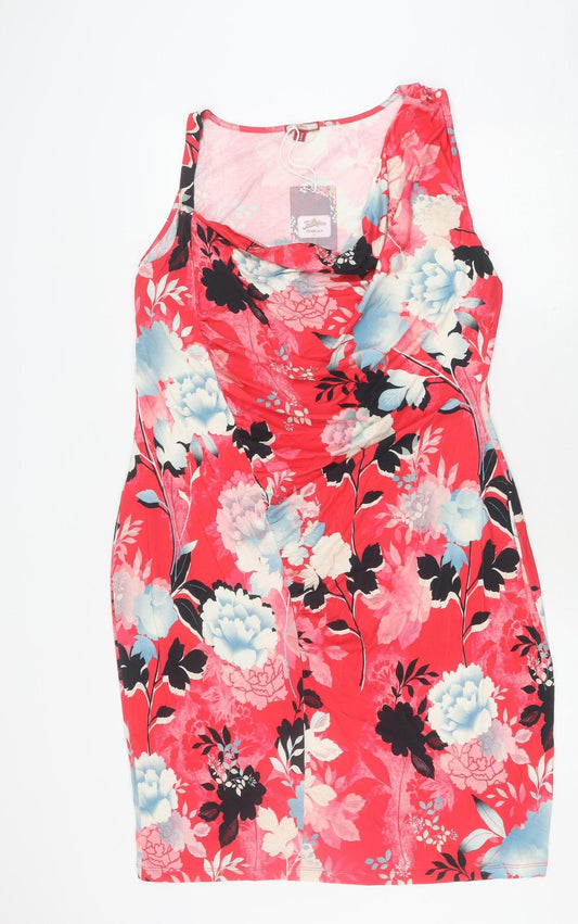 Joe Browns Women's Floral Red Dress Size 18