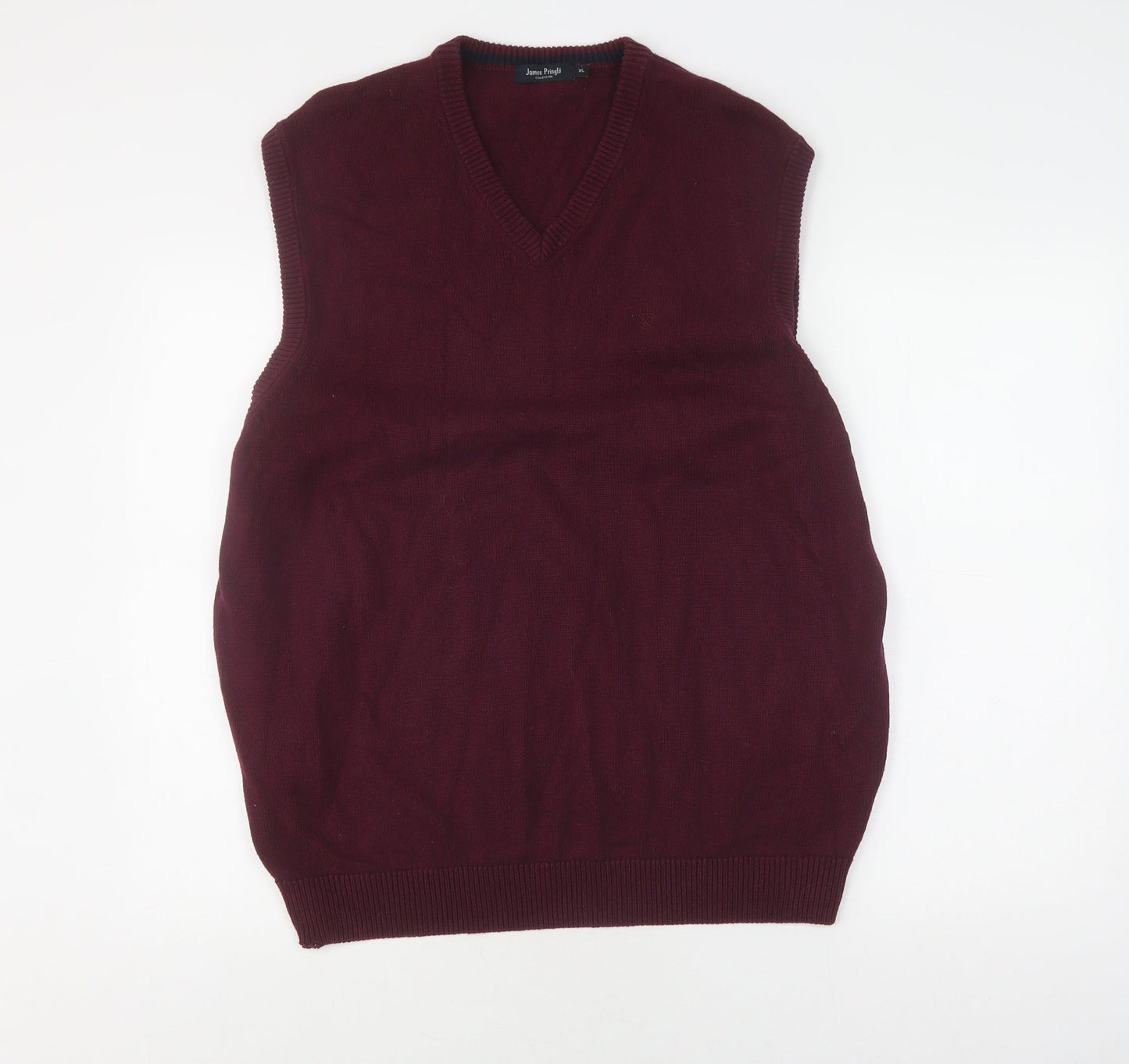 James Pringle Men's XL Red Knit Vest