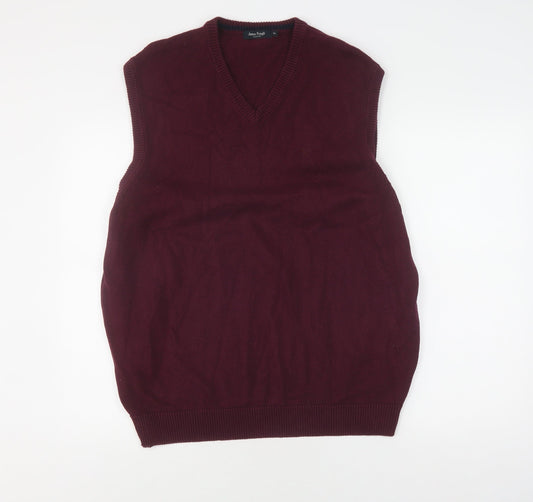 James Pringle Men's XL Red Knit Vest