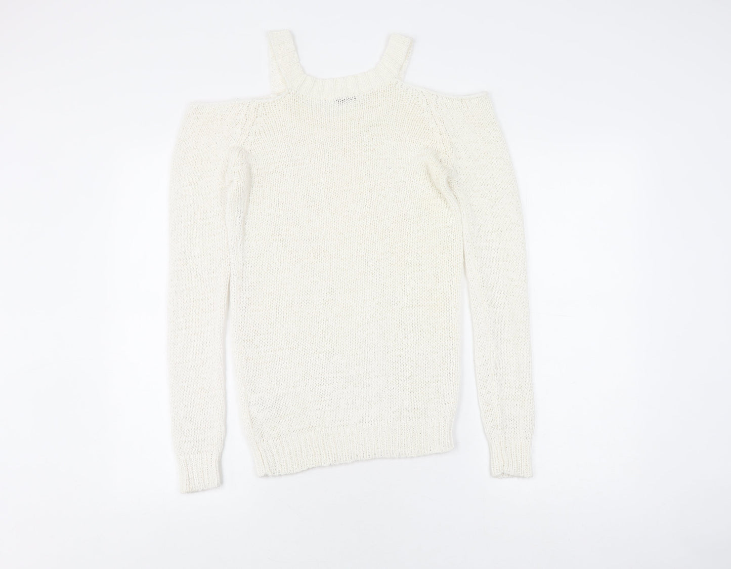 Brave Soul Women's White XS Pullover Jumper