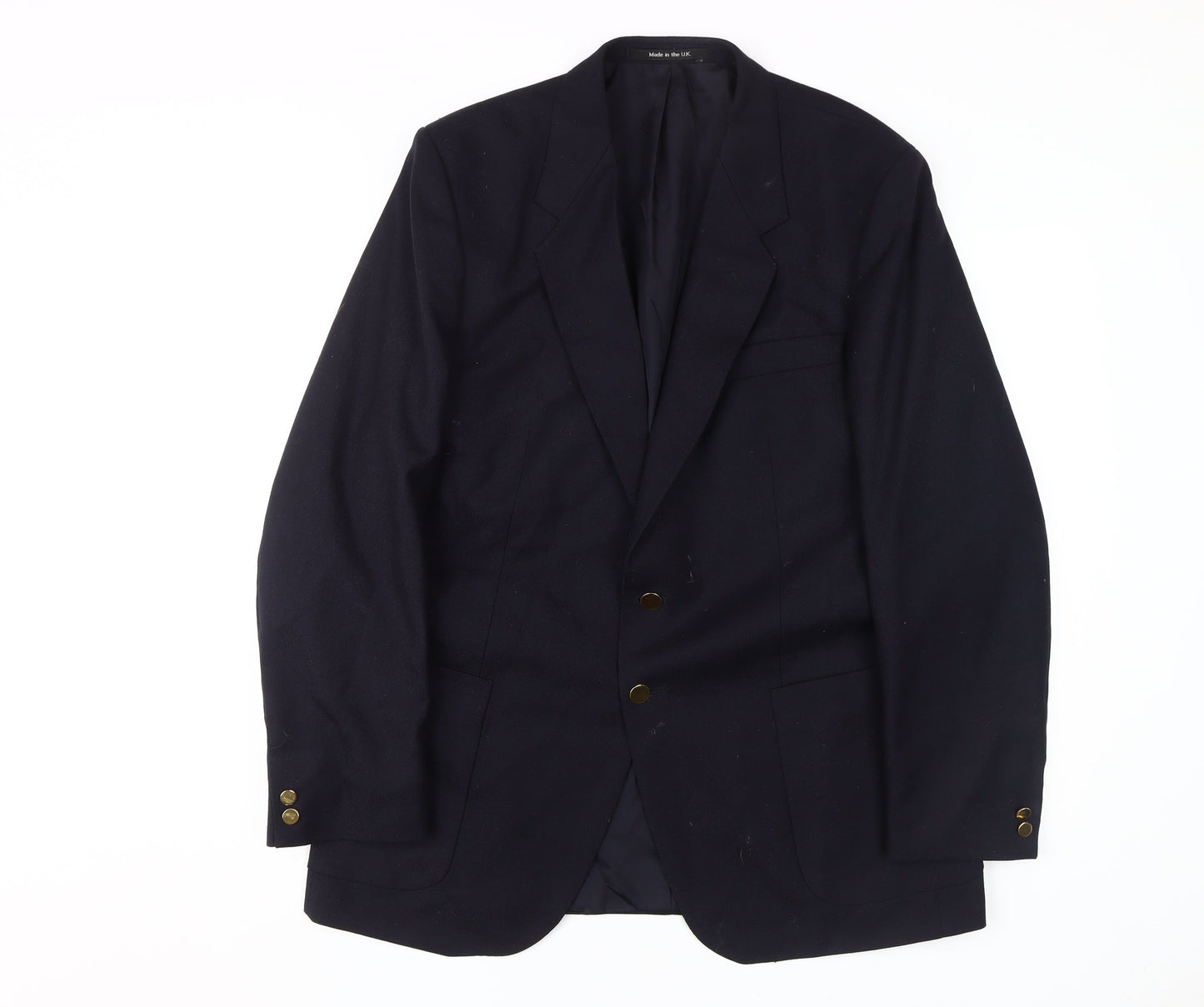 St Michael Men's Black Blazer, Size 42R, Two-Button