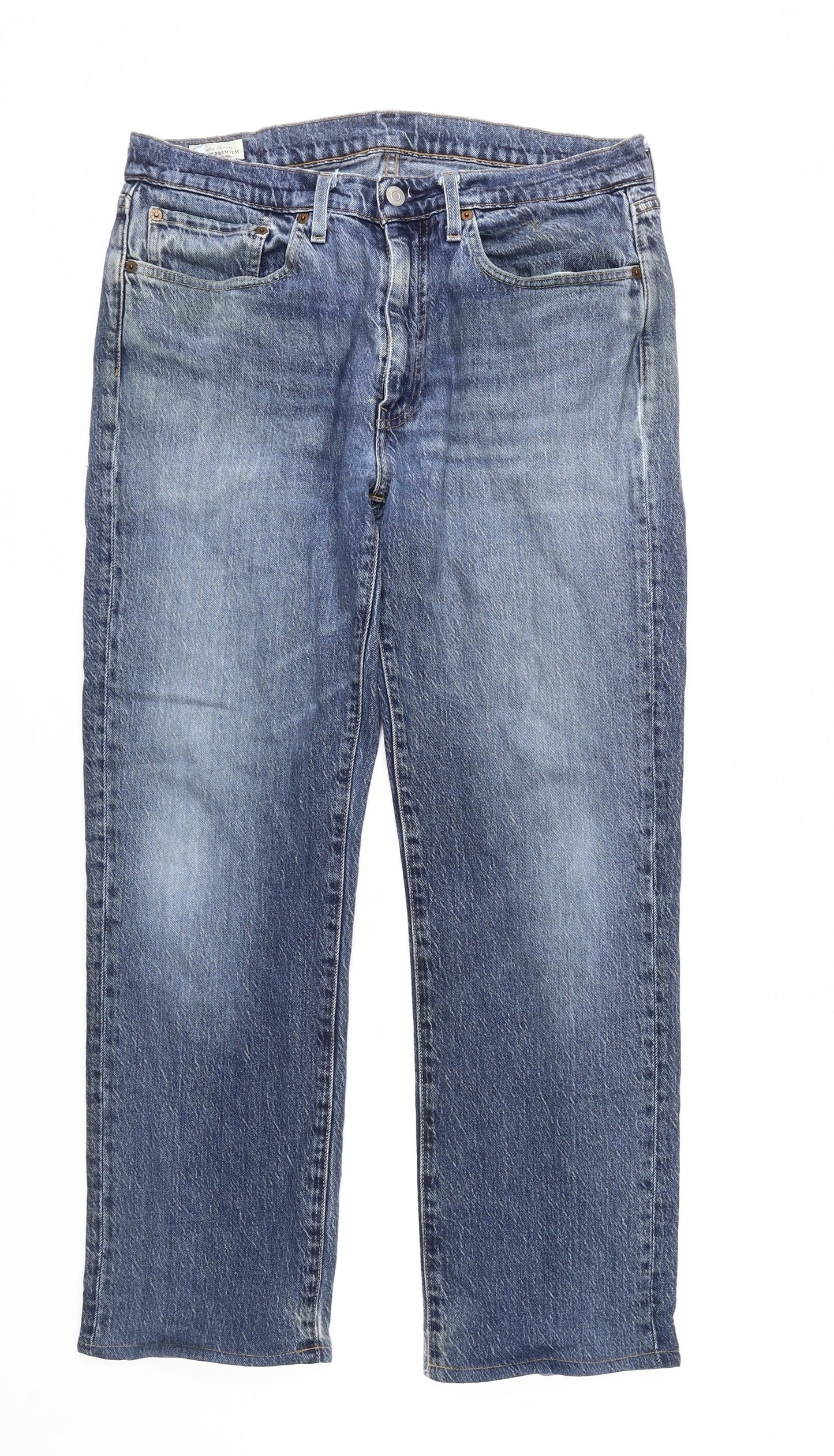 Levi's Men's Blue Straight Jeans Size 34 Comfort Stretch