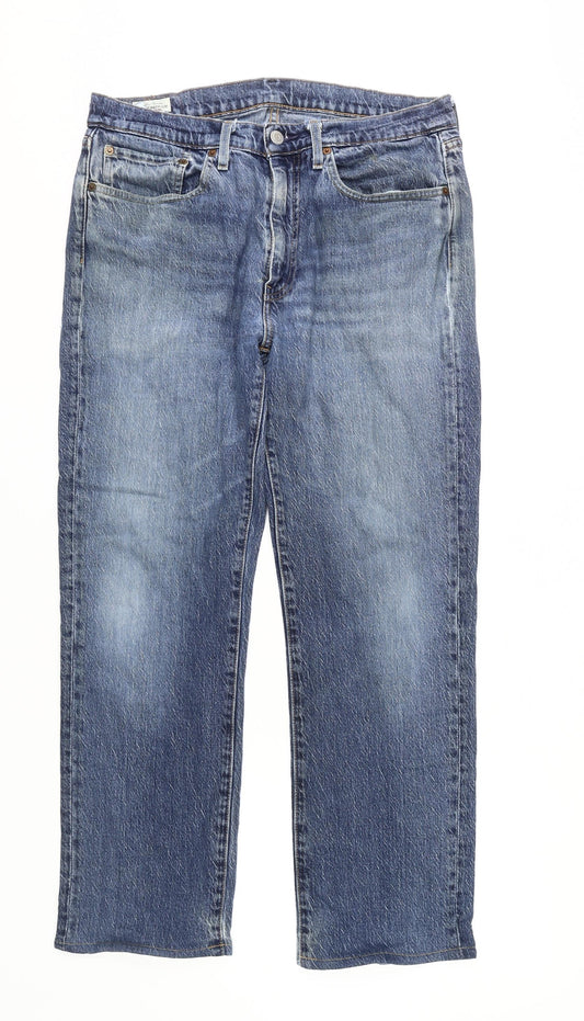 Levi's Men's Blue Straight Jeans Size 34 Comfort Stretch