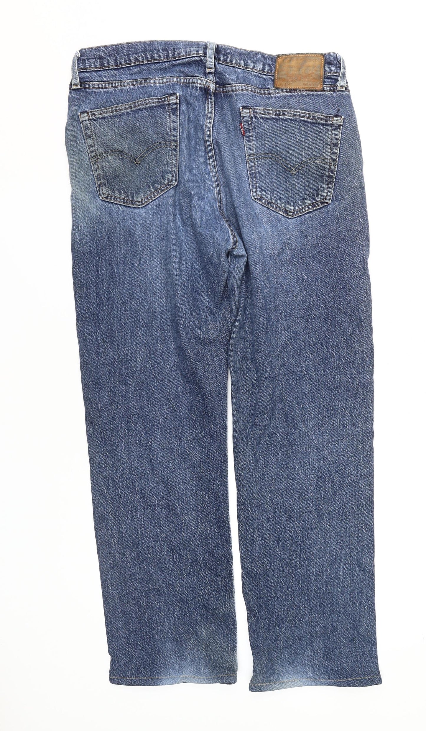 Levi's Men's Blue Straight Jeans Size 34 Comfort Stretch