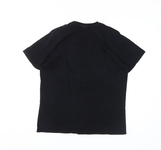 Diesel Men's Black Graphic Print T-Shirt Size S