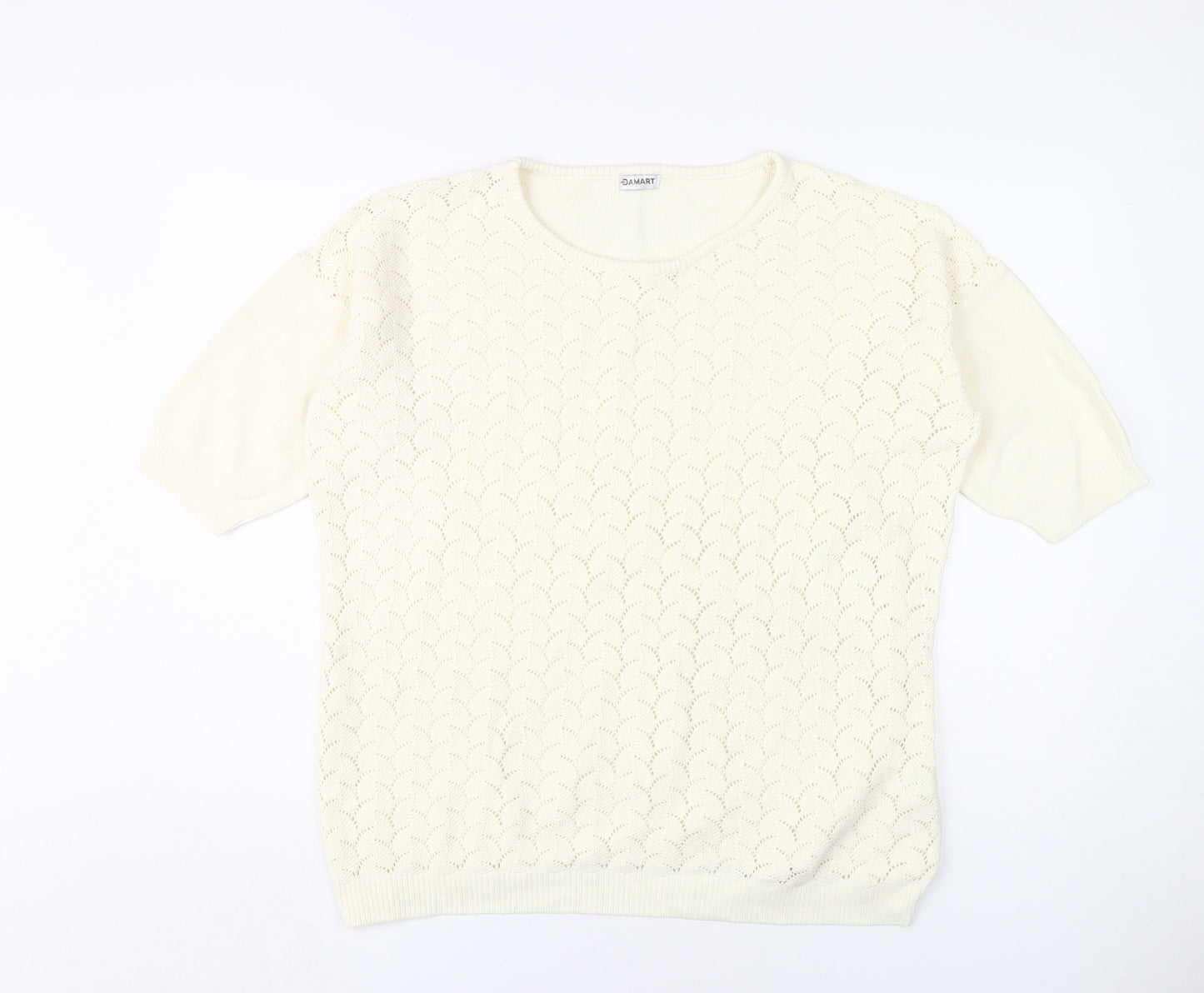 Damart Women's Ivory Pullover Jumper Size L