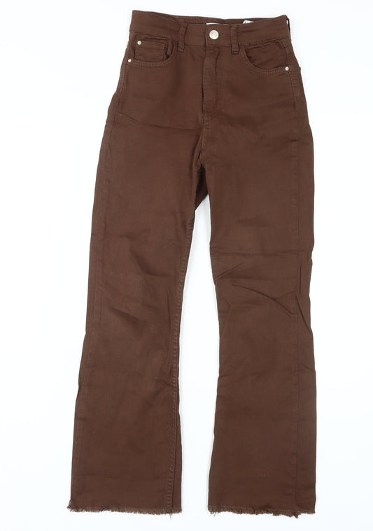 Stradivarius Women's Brown Straight Jeans Size 6