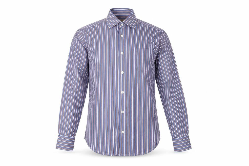 Marks and Spencer Men's Small Striped Dress Shirt