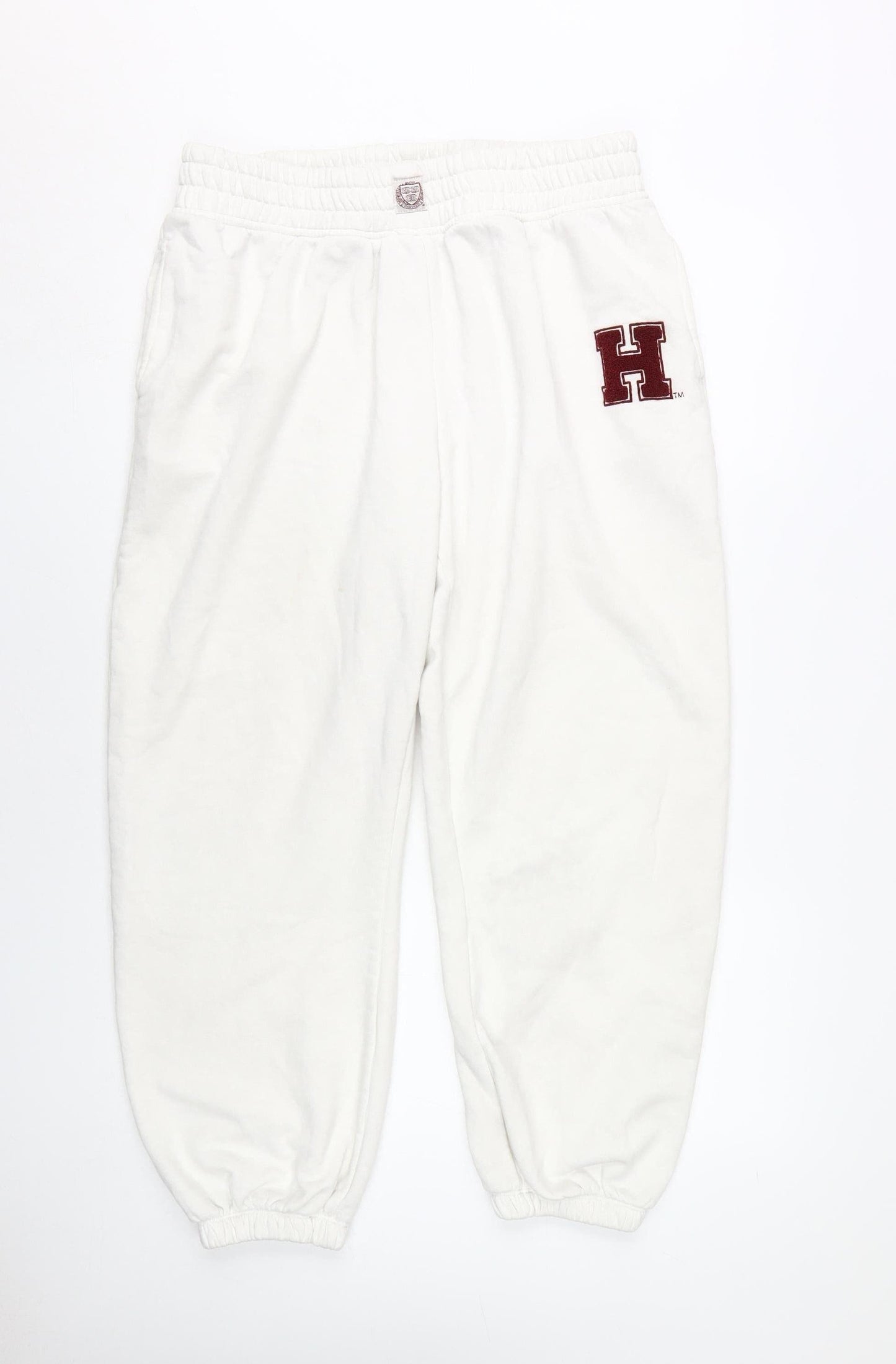 Harvard Unisex White Jogger Trousers XL Casual