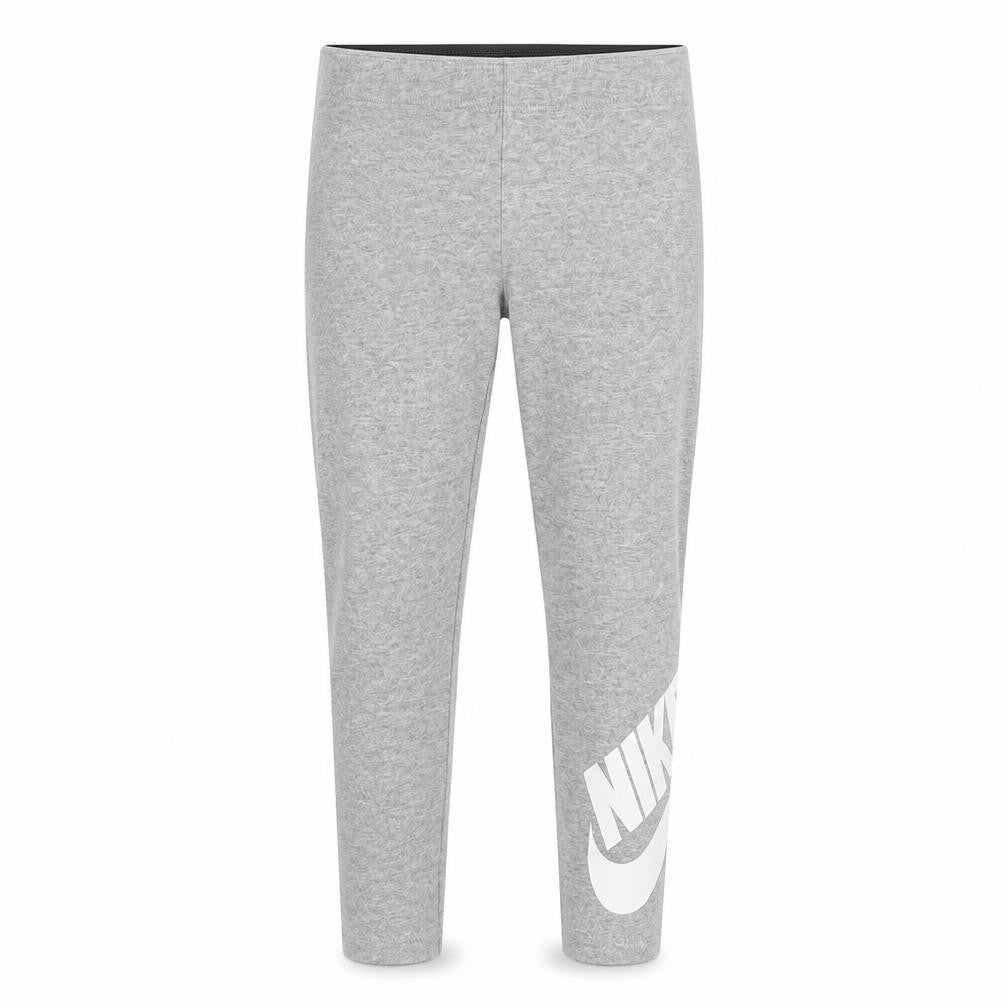 Nike Girls Grey Leggings 6 Years Elastic Waist Athleisure