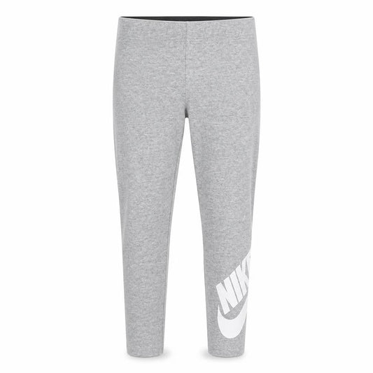 Nike Girls Grey Leggings 6 Years Elastic Waist Athleisure