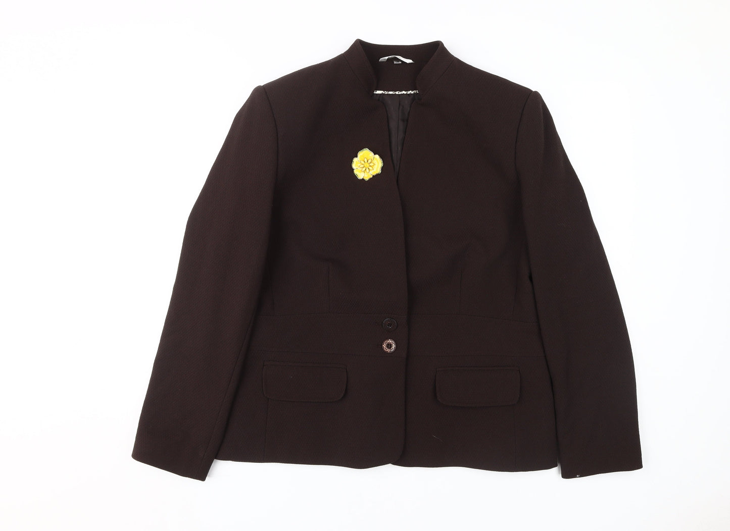 Klass Collection Women's Brown Blazer Size 16 - Elegant & Versatile