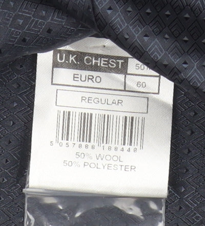 Racing Green Men's Blue Checked Waistcoat 50R