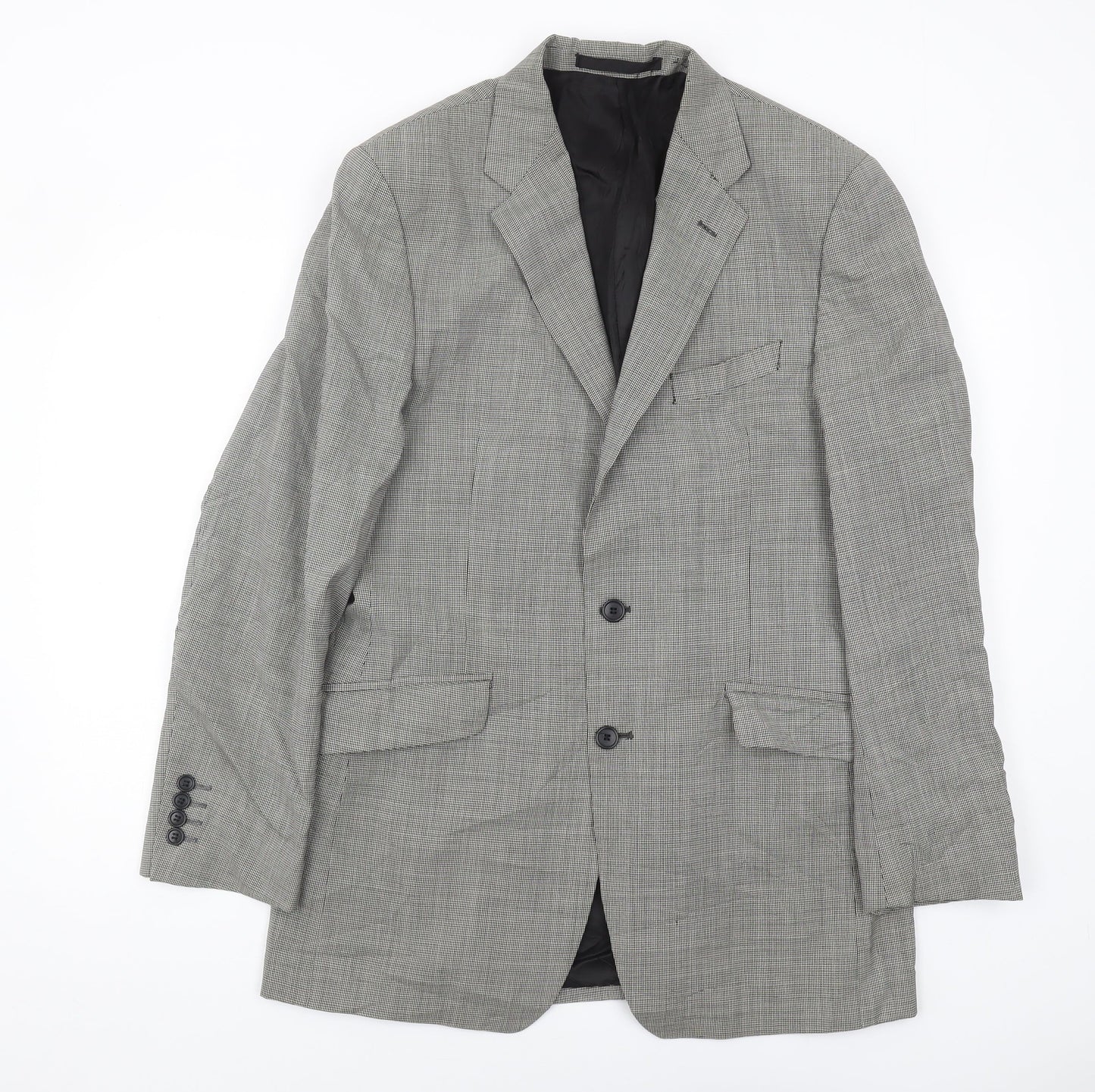 Marks and Spencer Men's Black White Blazer 40L