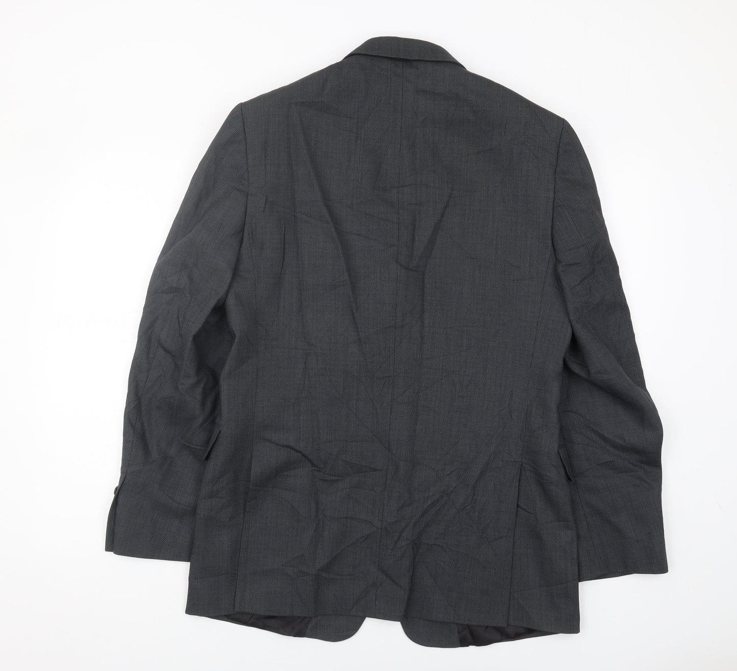 Jaeger Men's Grey Wool Blazer 40R Classic Style