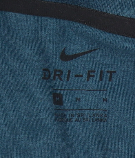 Nike Mens Blue Dri-Fit T-Shirt M Short Sleeve