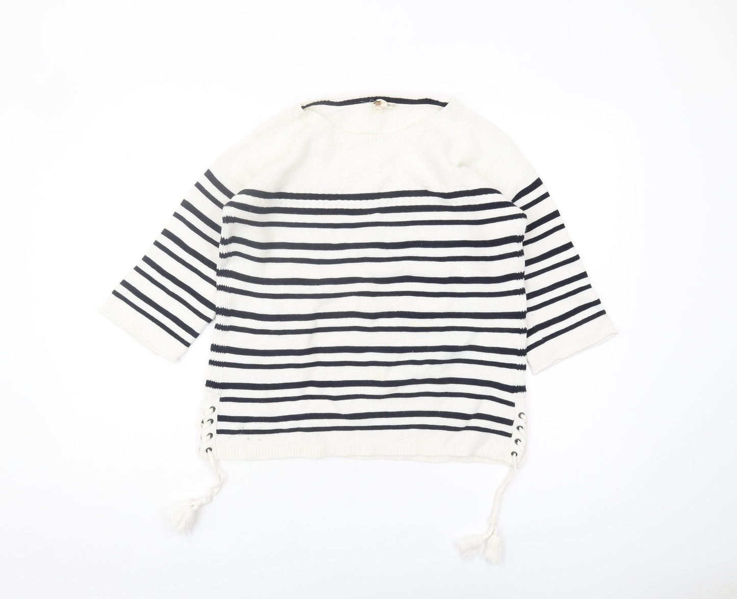 White Stuff Women's White Pullover Jumper Size 8