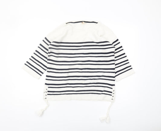 White Stuff Women's White Pullover Jumper Size 8