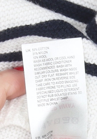 White Stuff Women's White Pullover Jumper Size 8