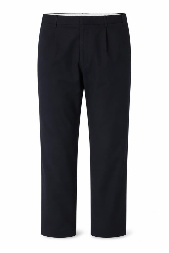 Marks and Spencer Men's Navy Wool Blend Trousers Size 42/29