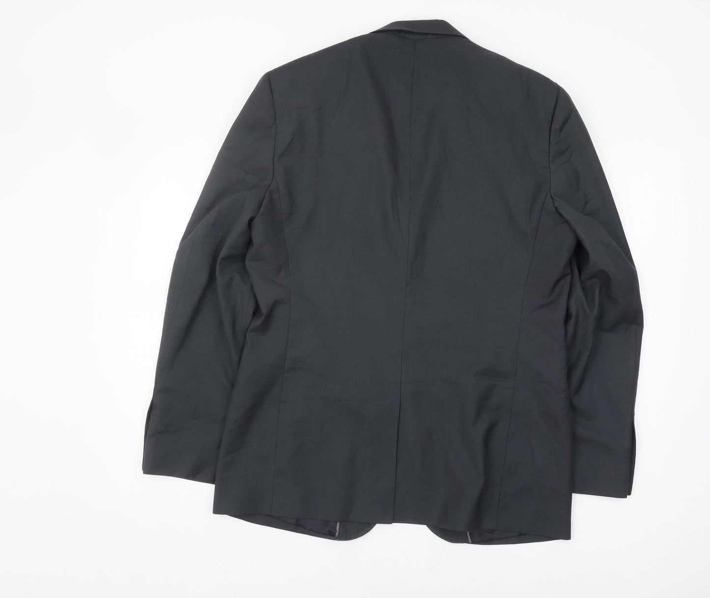 Tailor & Cutter Men's Black Wool Blazer, Size 38R